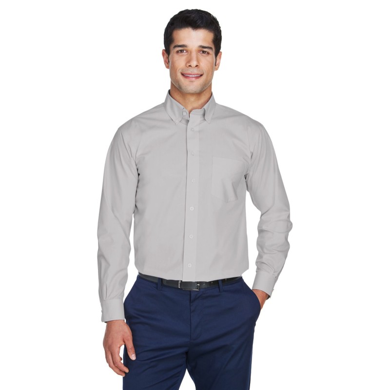 Buy Devon & Jones D620 Men's Crown Collection Solid Broadcloth Woven Shirt | ApparelChoice.ca