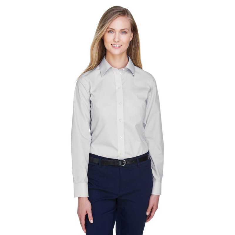Buy Devon & Jones D620W Ladies Crown Collection Solid Broadcloth Woven Shirt | ApparelChoice.ca