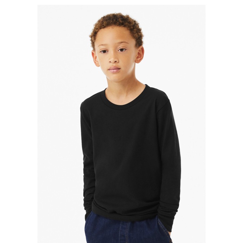 Buy Bella + Canvas 3501YCV Youth Heather CVC Long-Sleeve T-Shirt | ApparelChoice.ca