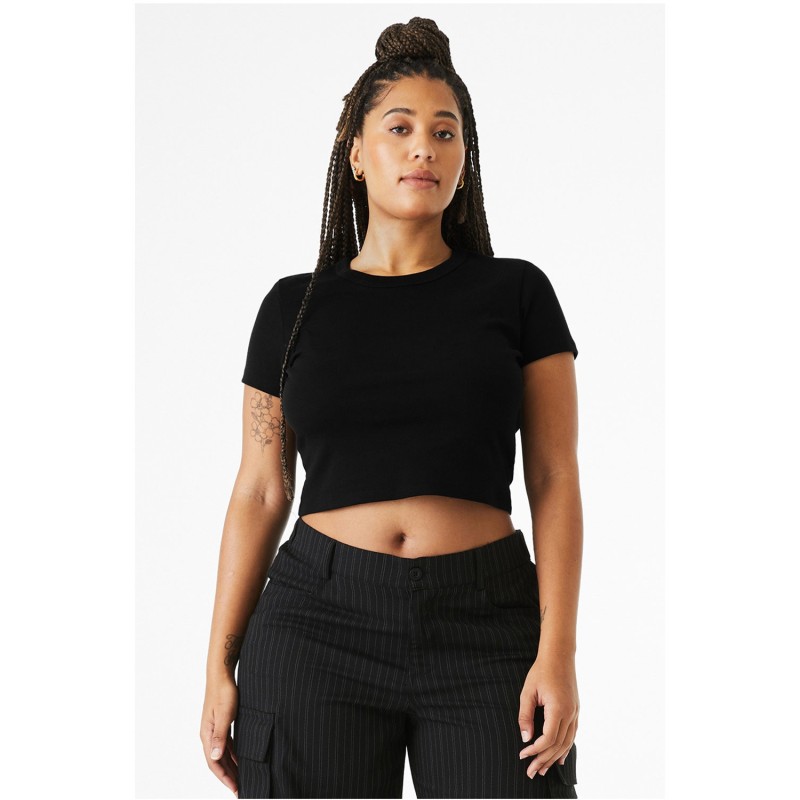 Buy Bella + Canvas 1010BE Ladies Micro Ribbed Baby Tee | ApparelChoice.ca