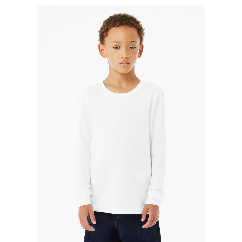 Buy Bella + Canvas 3501YCV Youth Heather CVC Long-Sleeve T-Shirt | ApparelChoice.ca