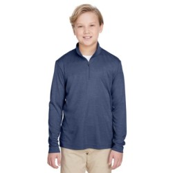 Buy Team 365 TT31HY Youth Zone Sonic Heather Performance Quarter-Zip | ApparelChoice.ca
