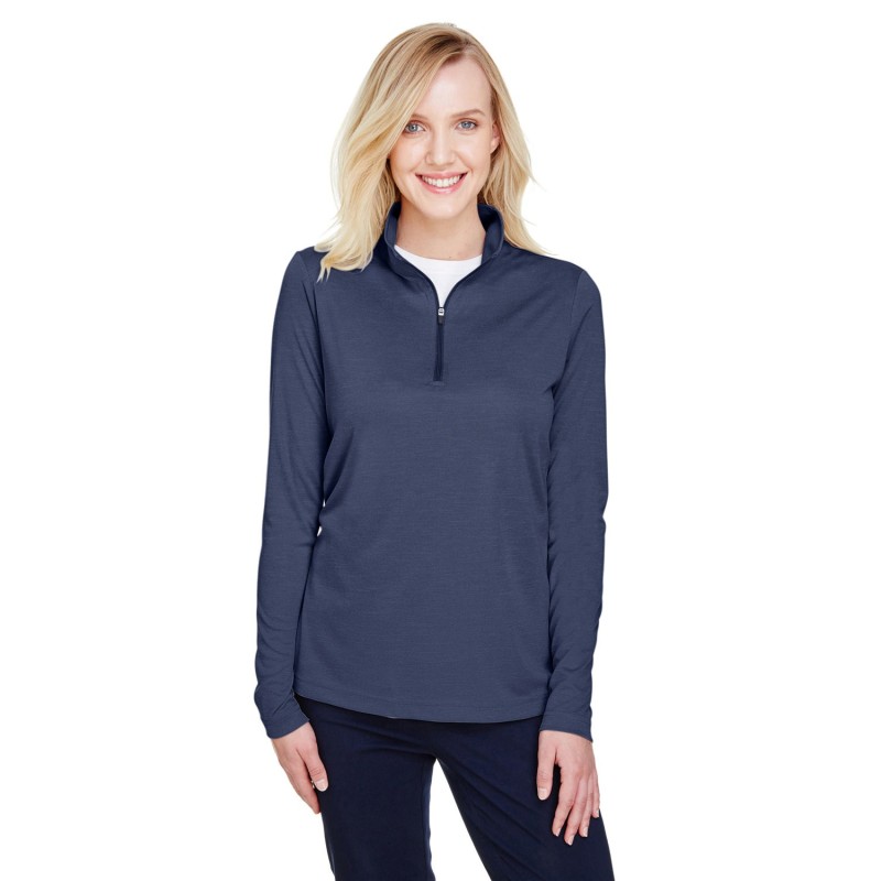 Buy Team 365 TT31HW Ladies Zone Sonic Heather Performance Quarter-Zip | ApparelChoice.ca