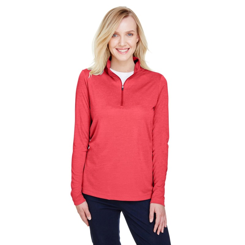 Buy Team 365 TT31HW Ladies Zone Sonic Heather Performance Quarter-Zip | ApparelChoice.ca