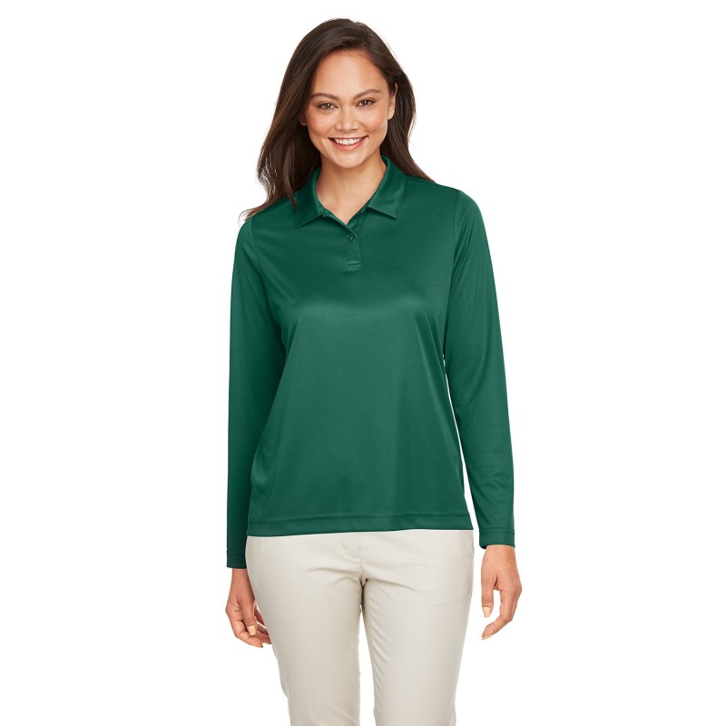 Buy Team 365 TT51LW Ladies Zone Performance Long Sleeve Polo | ApparelChoice.ca