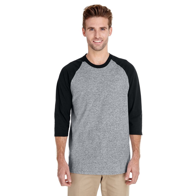 Buy Gildan G570 Adult Heavy Cotton 3/4-Raglan Sleeve T-Shirt | ApparelChoice.ca