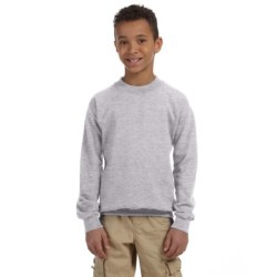 Buy Gildan G180B Youth Heavy Blend Fleece Crew | ApparelChoice.ca