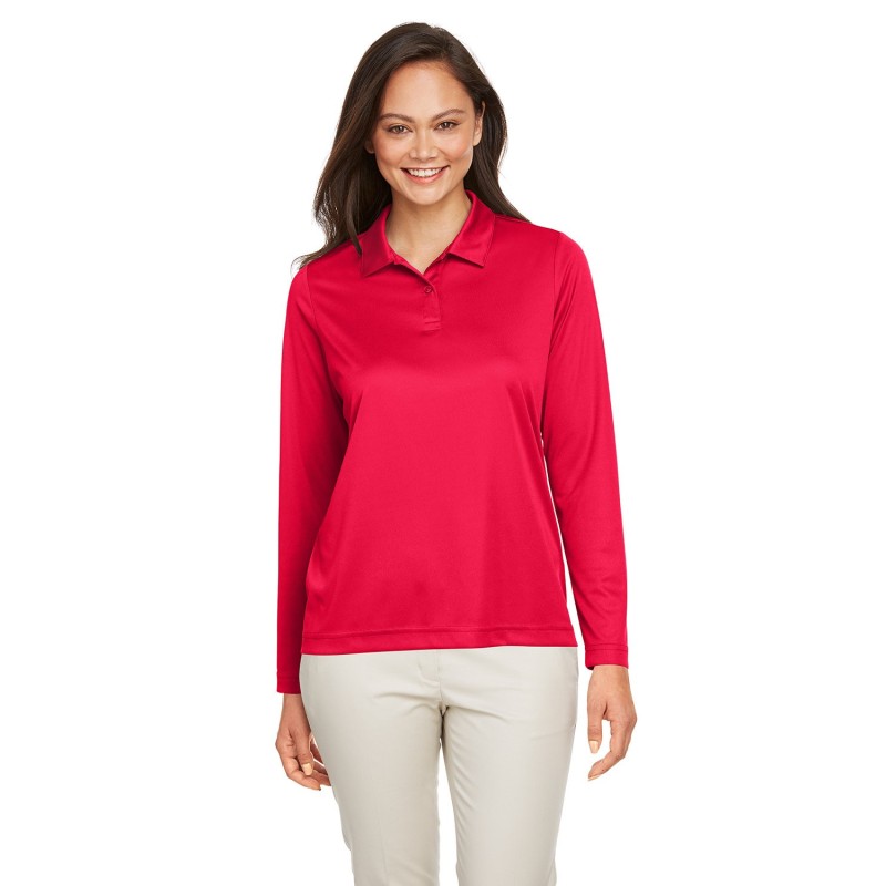 Buy Team 365 TT51LW Ladies Zone Performance Long Sleeve Polo | ApparelChoice.ca