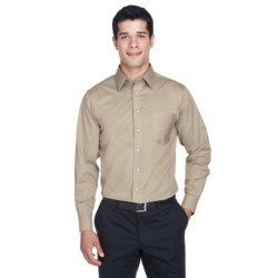 Buy Devon & Jones DG530 Men's Crown Collection Solid Stretch Twill Woven Shirt | ApparelChoice.ca