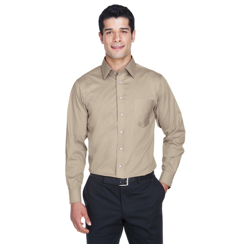 Buy Devon & Jones DG530 Men's Crown Collection Solid Stretch Twill Woven Shirt | ApparelChoice.ca