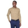 Buy Harriton M500 Men's Easy Blend Long-Sleeve Twill Shirt with Stain-Release | ApparelChoice.ca