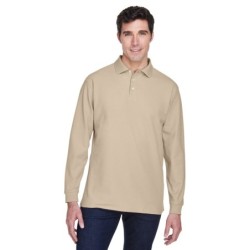 Buy Devon & Jones D110 Men's Pima Pique Long-Sleeve Polo | ApparelChoice.ca