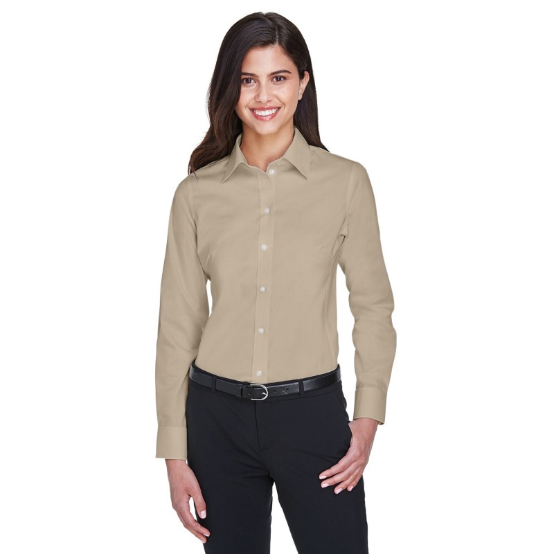 Buy Devon & Jones DG530W Ladies Crown Collection Solid Stretch Twill Woven Shirt | ApparelChoice.ca