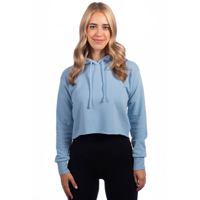 Buy Next Level Apparel 9384 Ladies Cropped Pullover Hooded Sweatshirt | ApparelChoice.ca