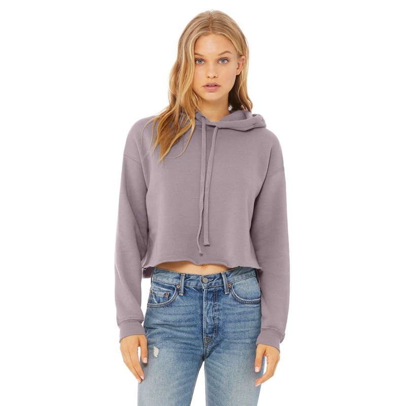 Buy Bella + Canvas B7502 Ladies Cropped Fleece Hoodie | ApparelChoice.ca
