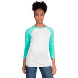 Buy Next Level Apparel 6051 Unisex Triblend 3/4-Sleeve Raglan | ApparelChoice.ca