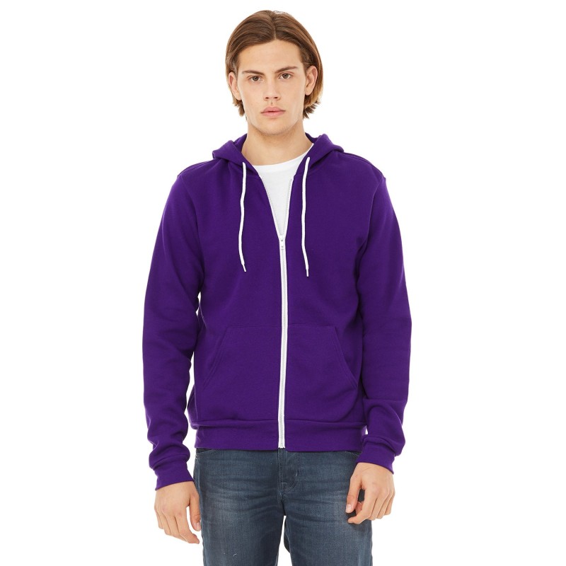 Buy Bella + Canvas 3739 Unisex Sponge Fleece Full-Zip Hooded Sweatshirt | ApparelChoice.ca