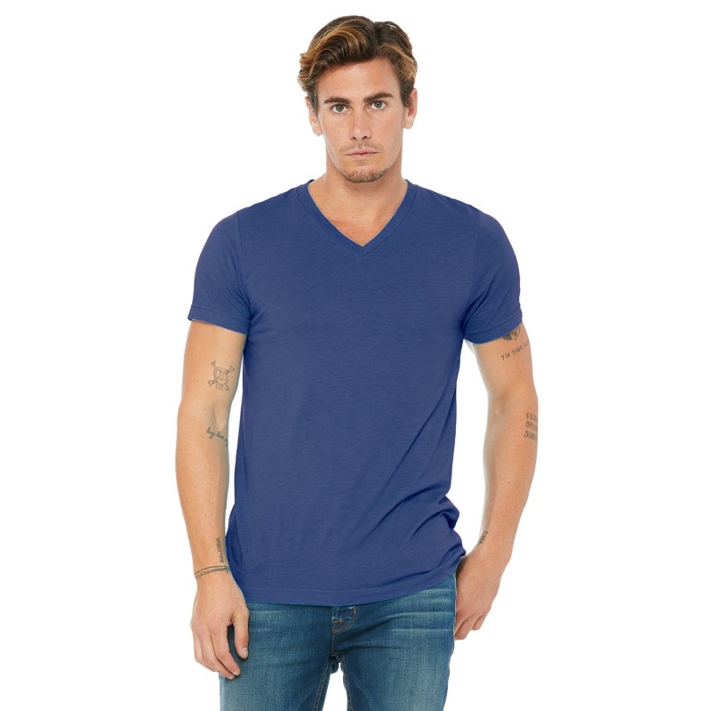 Buy Bella + Canvas 3415C Unisex Triblend V-Neck T-Shirt | ApparelChoice.ca