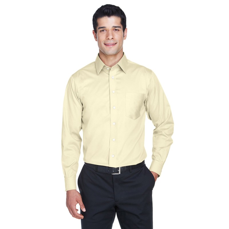 Buy Devon & Jones DG530 Men's Crown Collection Solid Stretch Twill Woven Shirt | ApparelChoice.ca