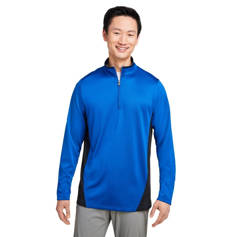 Buy Harriton M786 Men's Flash Snag Protection Plus IL Colorblock Quarter-Zip | ApparelChoice.ca