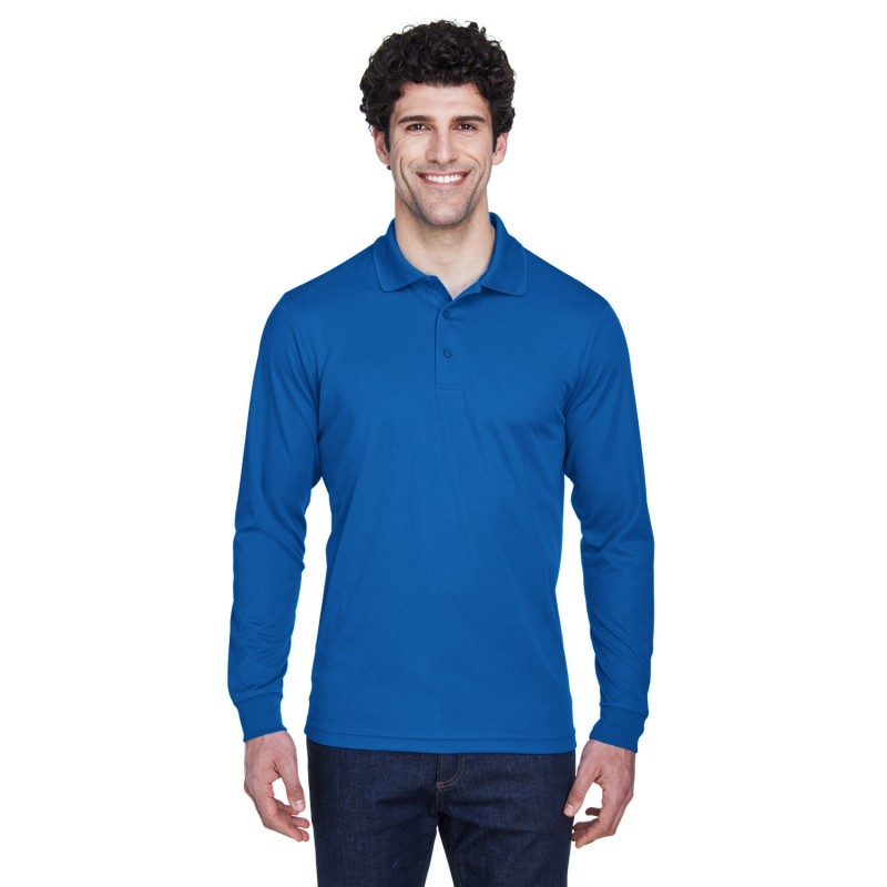 Buy Core365 88192 Men's Pinnacle Performance Long-Sleeve Pique Polo | ApparelChoice.ca