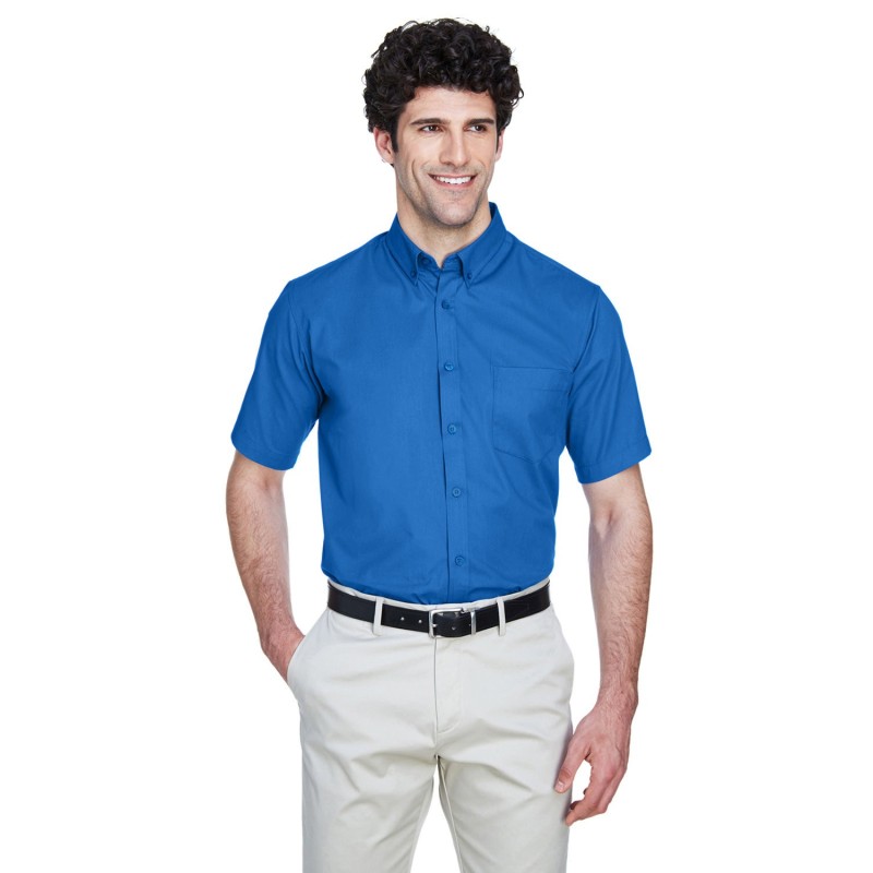 Buy Core365 88194 Men's Optimum Short-Sleeve Twill Shirt | ApparelChoice.ca