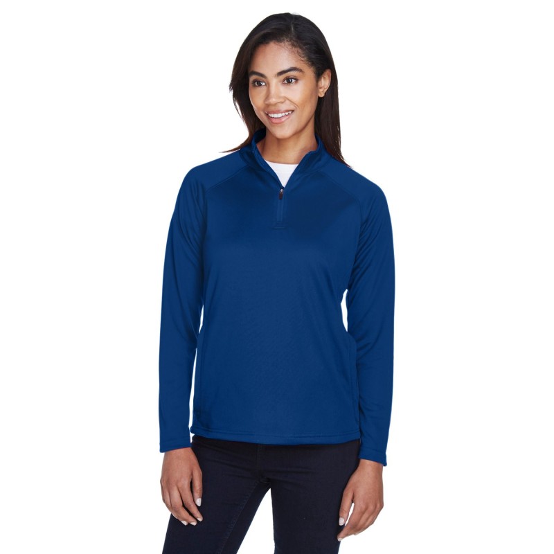 Buy Devon & Jones DG440W Ladies Stretch Tech-Shell Compass Quarter-Zip | ApparelChoice.ca