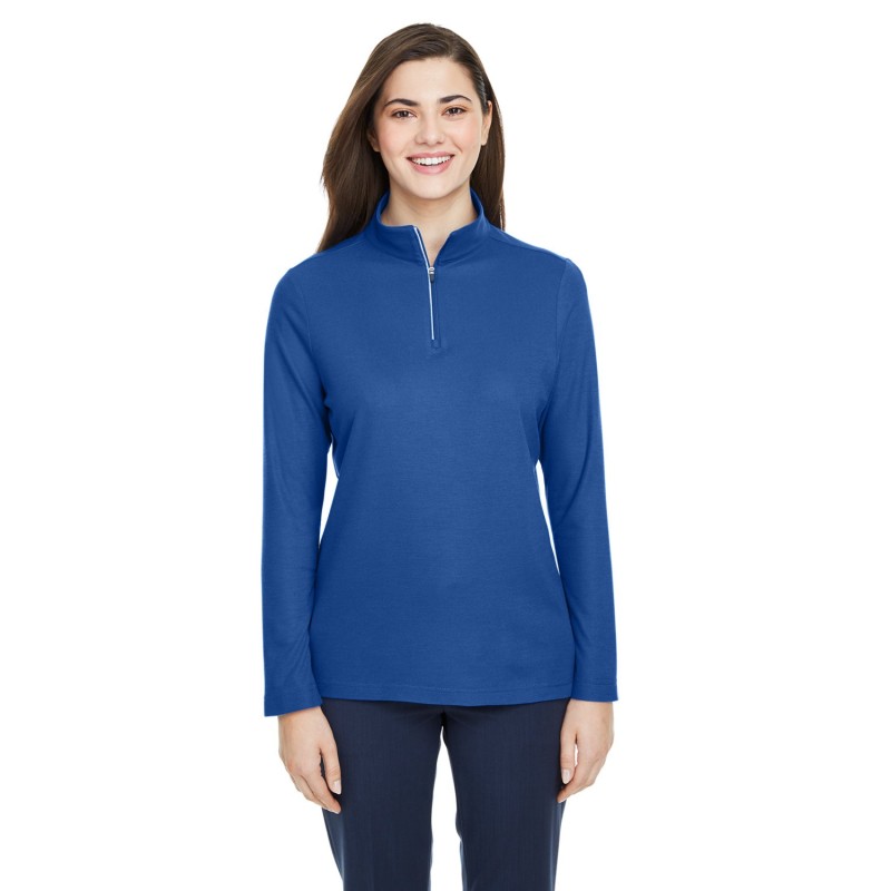Buy Core365 CE405W Ladies Fusion ChromaSoft Pique Quarter-Zip | ApparelChoice.ca