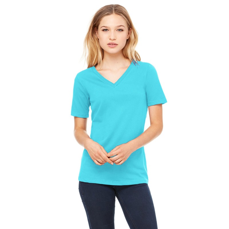 Buy Bella + Canvas 6405 Ladies Relaxed Jersey V-Neck T-Shirt | ApparelChoice.ca