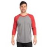 Buy Next Level Apparel 6051 Unisex Triblend 3/4-Sleeve Raglan | ApparelChoice.ca