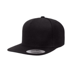Buy Yupoong YP5089 Adult 5-Panel Structured Flat Visor Classic Snapback Cap | ApparelChoice.ca
