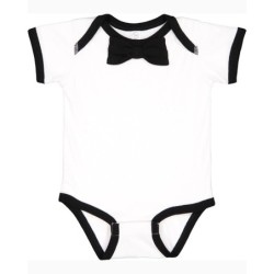 Buy Rabbit Skins RS4407 Infant Baby Rib Bow Tie Bodysuit | ApparelChoice.ca