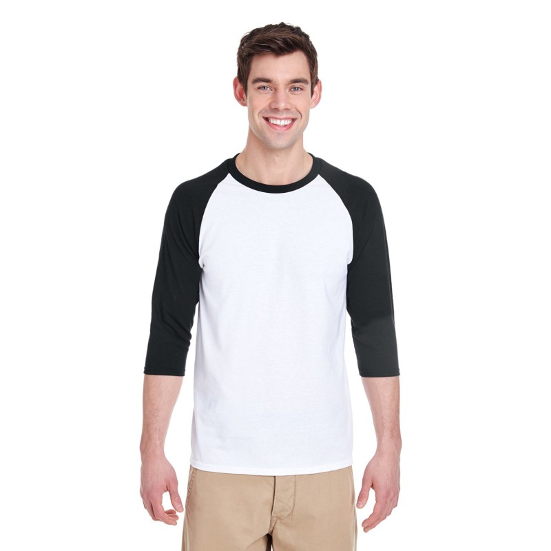Buy Gildan G570 Adult Heavy Cotton 3/4-Raglan Sleeve T-Shirt | ApparelChoice.ca