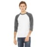 Buy Bella + Canvas 3200 Unisex 3/4-Sleeve Baseball T-Shirt | ApparelChoice.ca
