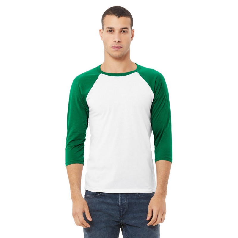 Buy Bella + Canvas 3200 Unisex 3/4-Sleeve Baseball T-Shirt | ApparelChoice.ca