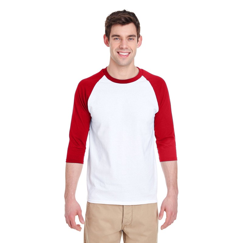 Buy Gildan G570 Adult Heavy Cotton 3/4-Raglan Sleeve T-Shirt | ApparelChoice.ca