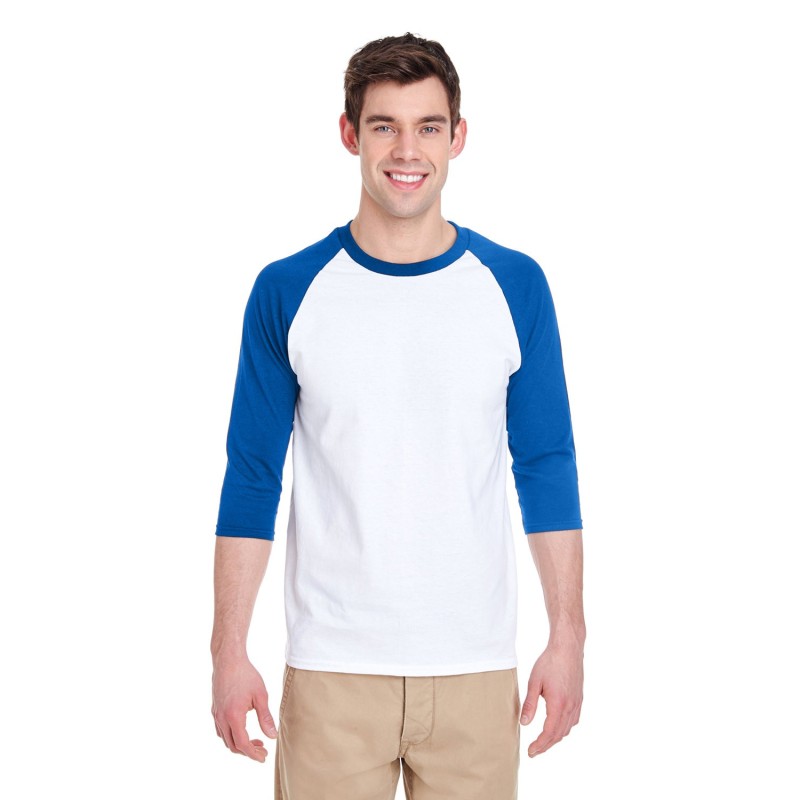 Buy Gildan G570 Adult Heavy Cotton 3/4-Raglan Sleeve T-Shirt | ApparelChoice.ca