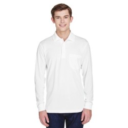 Buy Core365 88192P Adult Pinnacle Performance Long-Sleeve Pique Polo with Pocket | ApparelChoice.ca