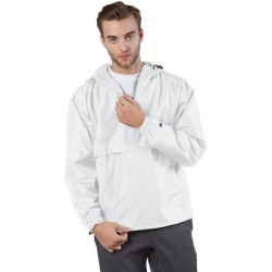 Buy Champion CO200 Adult Packable Anorak 1/4 Zip Jacket | ApparelChoice.ca