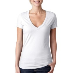 Buy Next Level Apparel 6640 Ladies CVC Deep V-Neck T-Shirt | ApparelChoice.ca
