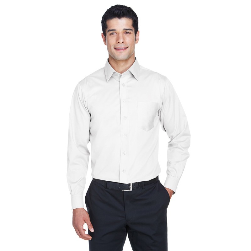 Buy Devon & Jones DG530T Men's Crown Collection Tall Solid Stretch Twill Woven Shirt | ApparelChoice.ca