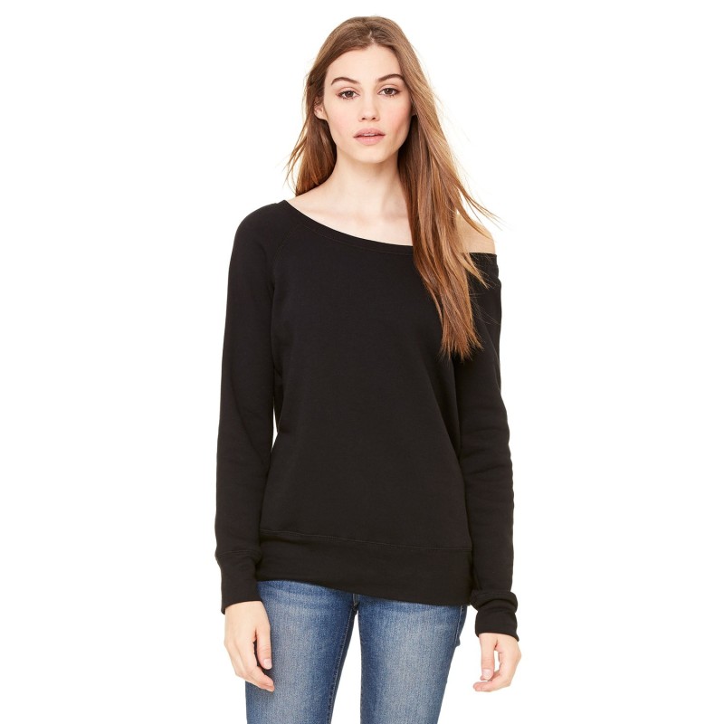 Buy Bella + Canvas 7501 Ladies Sponge Fleece Wide Neck Sweatshirt | ApparelChoice.ca