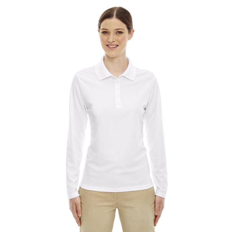 Buy Core365 78192 Ladies Pinnacle Performance Long-Sleeve Pique Polo | ApparelChoice.ca