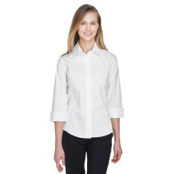 Buy Devon & Jones DP625W Ladies Perfect Fit 3/4-Sleeve Stretch Poplin Blouse | ApparelChoice.ca