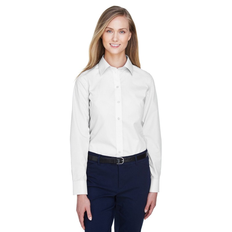 Buy Devon & Jones D620W Ladies Crown Collection Solid Broadcloth Woven Shirt | ApparelChoice.ca