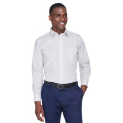 Buy Devon & Jones DG510 Men's Crown Collection Micro Tattersall Woven Shirt | ApparelChoice.ca