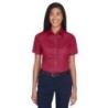 Buy Harriton M500SW Ladies Easy Blend Short-Sleeve Twill Shirt with Stain-Release | ApparelChoice.ca