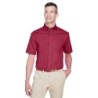 Buy Harriton M500S Men's Easy Blend Short-Sleeve Twill Shirt with Stain-Release | ApparelChoice.ca