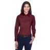 Buy Harriton M500W Ladies Easy Blend Long-Sleeve Twill Shirt with Stain-Release | ApparelChoice.ca