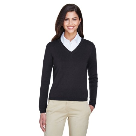 Buy Devon & Jones D475W Ladies V-Neck Sweater | ApparelChoice.ca
